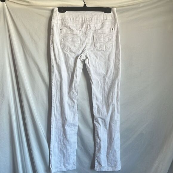 SM220 Contrast petites high waisted white jeans - Picture 4 of 8